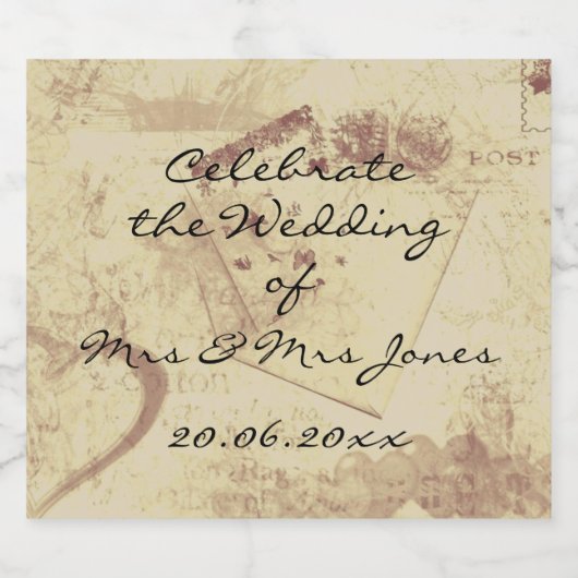 Flesetiketten voor mousserende wijn (of wijn) - vi sparkling wijnetiket (Enkel label)