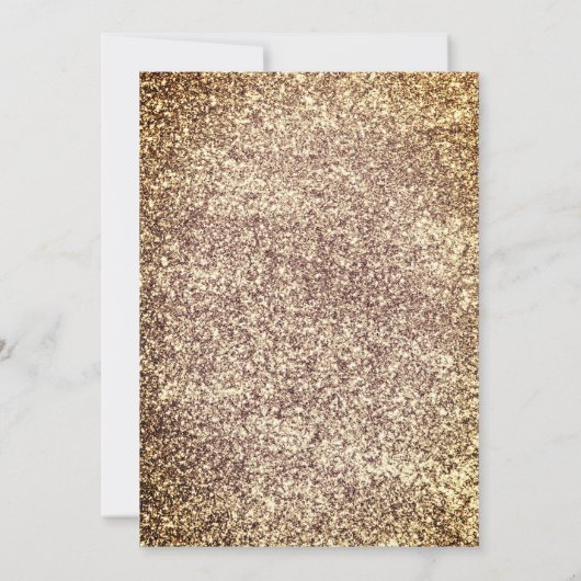 Flesglas, Glitter Vrijgezellenfeest Kaart (Achterkant)