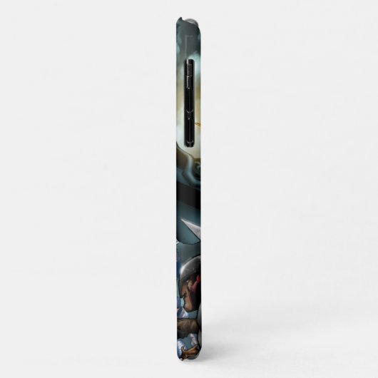 Flesh and Steel V1 design iPhone case (Achterkant/links)