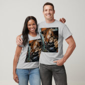 Flesh and Steel V4 design grijs t-shirt (Unisex)