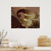 Flesh Beauful Abstract Fine Art Fractal Poster (Keuken)