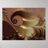 Flesh Beauful Abstract Fine Art Fractal Poster (Voorkant)