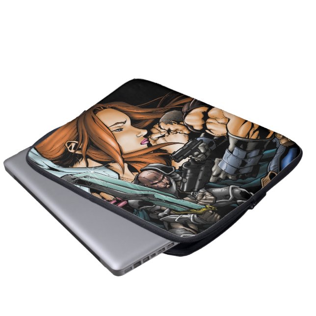 Flesh- en Steel V4-laptophoes Laptop Sleeve (Voorkant onderkant)