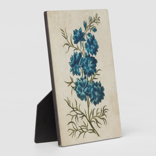  flesje dubbel Larkspur Fotoplaat (Zijkant)