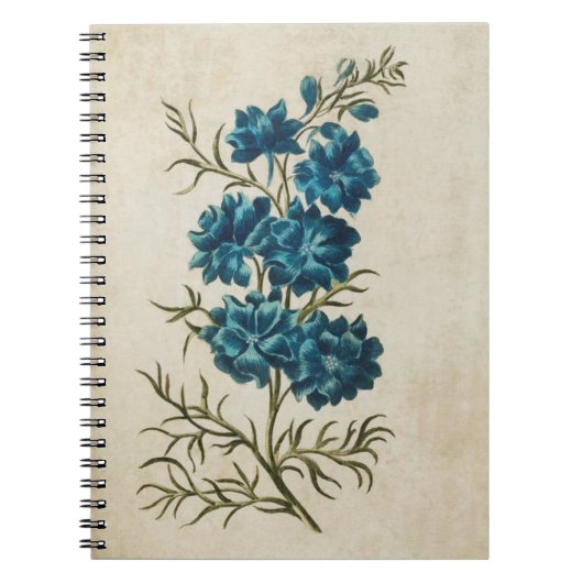 flesje dubbel Larkspur Notitieboek (Voorkant)
