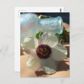  flesje en een  bloem briefkaart (Voorkant / Achterkant)