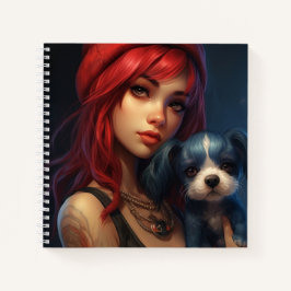 Flesje en hond -7 notitieboek