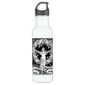  flesje met aardewater waterfles  (Voorkant)