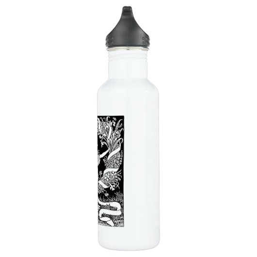 flesje met aardewater waterfles (Rechts)