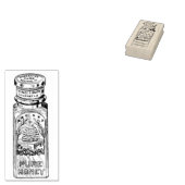  flesje met honingrubber kunststempel rubberstempel (Gestempeld)