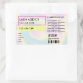 flesje met slangenflesje met heupprop rechthoekige sticker (Tas)