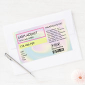 flesje met slangenflesje met heupprop rechthoekige sticker (Envelop)