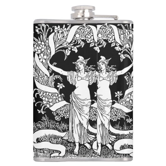 flesje met vinylwatten heupfles (Achterkant)