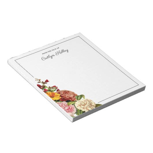 flesje van het bureau van de gepersonaliseerd notitieblok (Schuin)