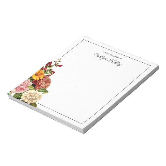 flesje van het bureau van de gepersonaliseerd notitieblok (Linkerzijde)