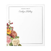 flesje van het bureau van de gepersonaliseerd notitieblok (Voorkant)