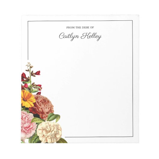  flesje van het bureau van de gepersonaliseerd notitieblok (Voorkant)