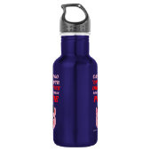 flesje van roestvrij staal "OINK PIGGIE" Waterfles (Achterkant)