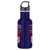 flesje van roestvrij staal "OINK PIGGIE" Waterfles (Voorkant)