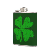 flesje van St. Patrick's Day met groene gesteentj Heupfles (Links)