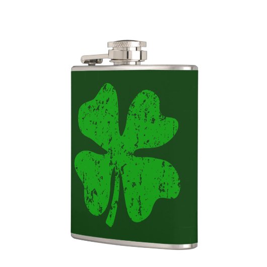 flesje van St. Patrick's Day met groene gesteentj Heupfles (Links)