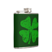 flesje van St. Patrick's Day met groene gesteentj Heupfles (Rechts)