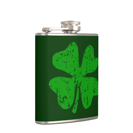  flesje van St. Patrick's Day met groene gesteentj Heupfles (Rechts)