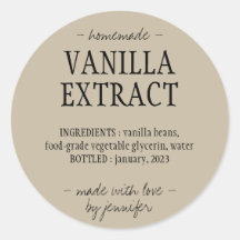 Flesje vanille-extract Thuisgemaakte drank salie