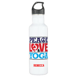Flesje voor vrede, liefde en Yoga Liberty Waterfles