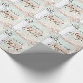 Flesje Zoete Engel Baby Shower Inpakpapier (Hoek)