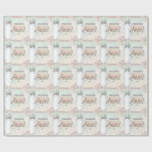 Flesje Zoete Engel Baby Shower Inpakpapier (Vlak)