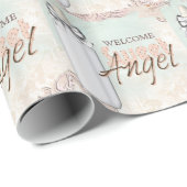 Flesje Zoete Engel Baby Shower Inpakpapier (Rol Hoek)
