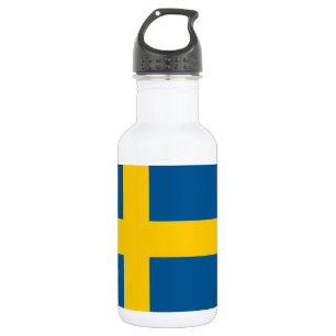 Flesje Zweedse vlag Liberty Waterfles