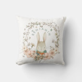  flesjesnaam Kute Bunny Baby White Kussen (Voorkant)