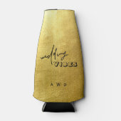 Fleskoler van de moderne metallische gouden bruilo flesjeskoeler (Voorkant)