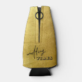 Fleskoler van de moderne metallische gouden bruilo flesjeskoeler (Achterkant)