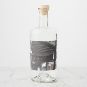 Fleslabel Bourbon Street Sign Likeurfles Etiket (Voorkant)