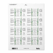 Fleslabel voor etherische eucalyptusolie etiket (Full Sheet)
