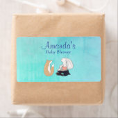 Fleslabel Whimsical Fox and Rabbit Water Etiket (Insitu)