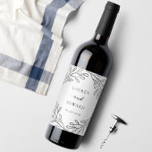 Fleslabels voor moderne lijnvlotters voor weddensc wijn etiket