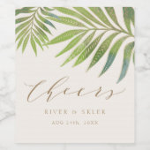 Fleslabels voor zomerweddenschappen wijn etiket (Enkel label)