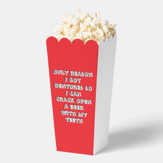 Flesopenende tanden bedankdoosjes (Popped)