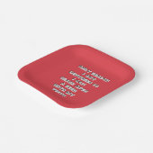 Flesopenende tanden papieren bordje (Gebogen)