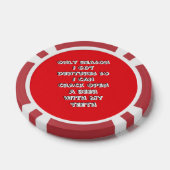 Flesopenende tanden poker chips (Enkel)