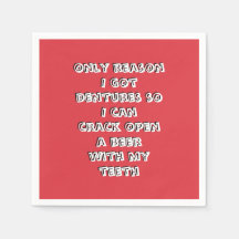 Flesopenende tanden Servetten