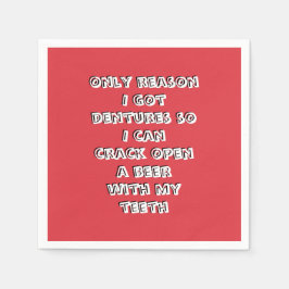 Flesopenende tanden Servetten