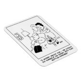 Flesopener blessure cartoon magneet (Rechterzijde)