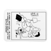 Flesopener blessure cartoon magneet (Horizontaal)