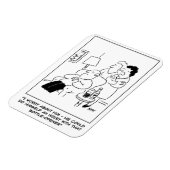 Flesopener blessure cartoon magneet (Linkerzijde)