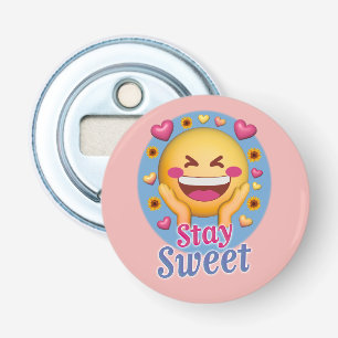 Flesopener 'Blijf Lief' Button Flesopener